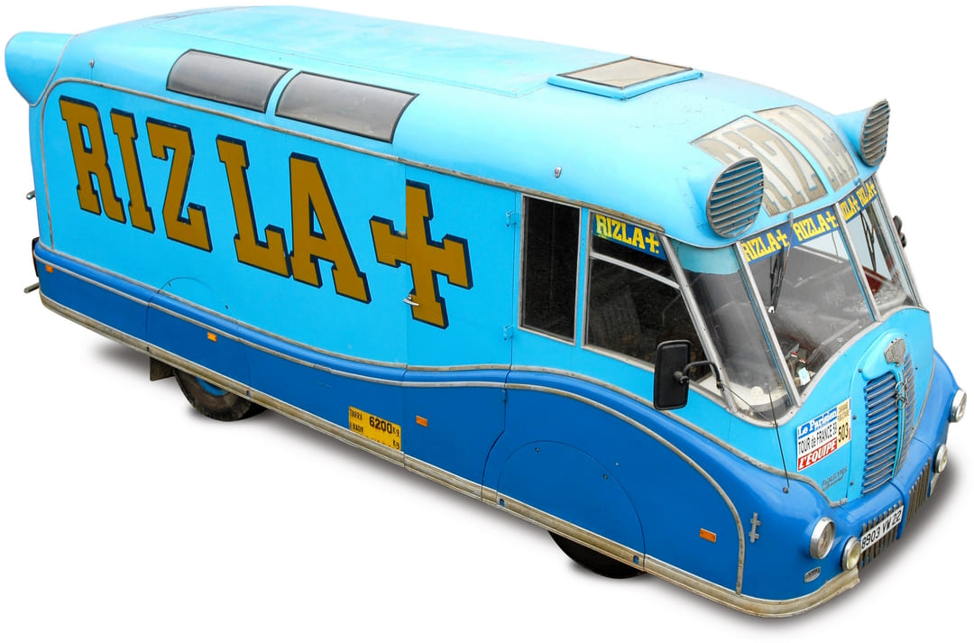 Рекламный автомобиль Delahaye Merk Moteur Perkins "Rizla +" '1959 вид сверху