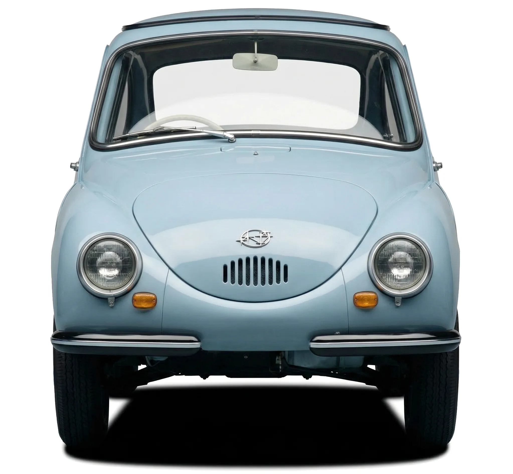Японский автомобиль Subaru 360 '1958–71, вид спереди