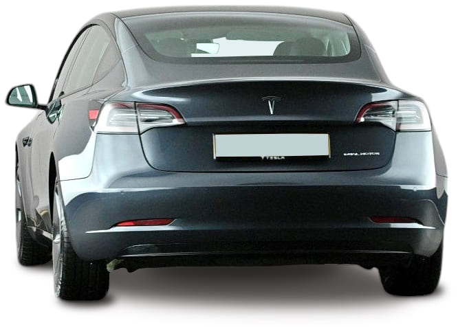 Tesla Model 3 '2017–23? вид сзади