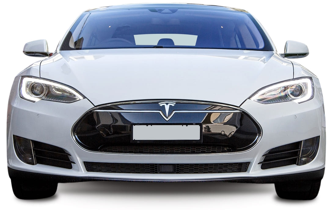 Tesla Model S '2012–16, вид спереди