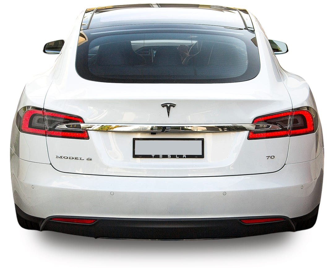 Tesla Model S '2012–16, вид сзади