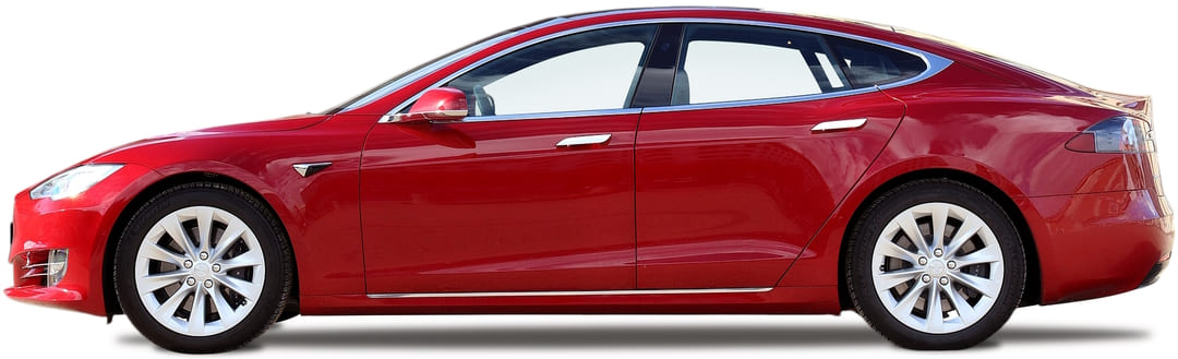 Tesla Model S '2016–21, вид сбоку