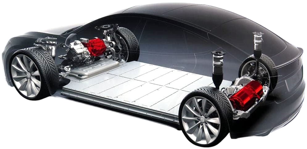 Внутренне устройство кроссовера Tesla Model X '2015–22