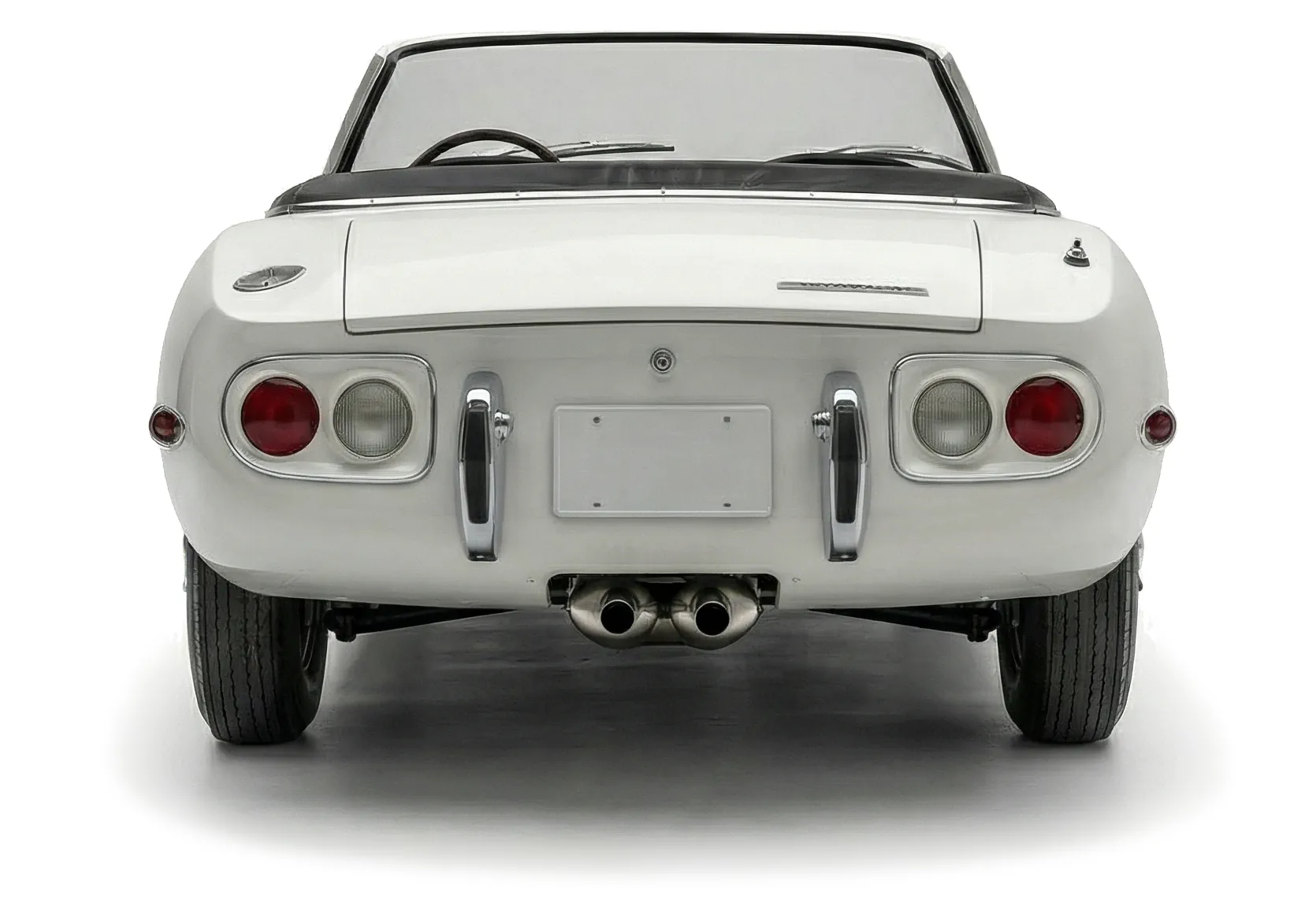 Автомобиль Toyota 2000GT Convertible '1966, вид сзади
