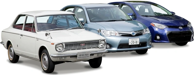 Toyota mix Три автомобиля Тойоты в ряд