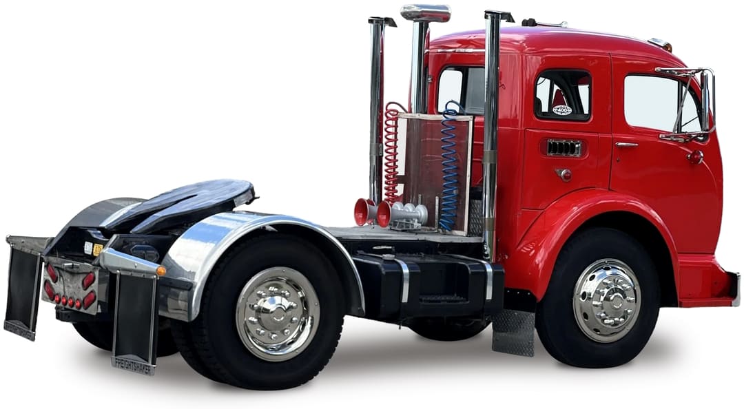 Классический грузовик White 3000 COE '1967 года ,вид сбоку
