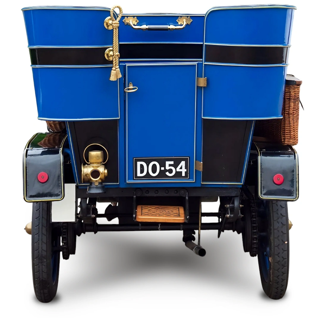 Wolseley 10 HP Rear Entrance Tonneau 1903, вид сзади