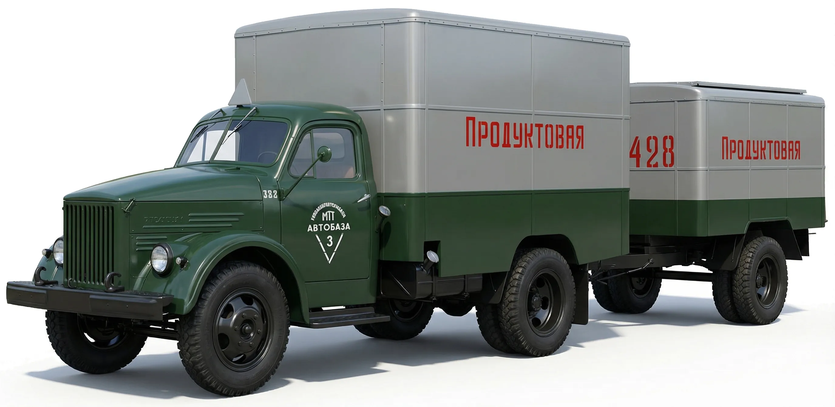 Грузовик ГАЗ-51А с кузовом У-122