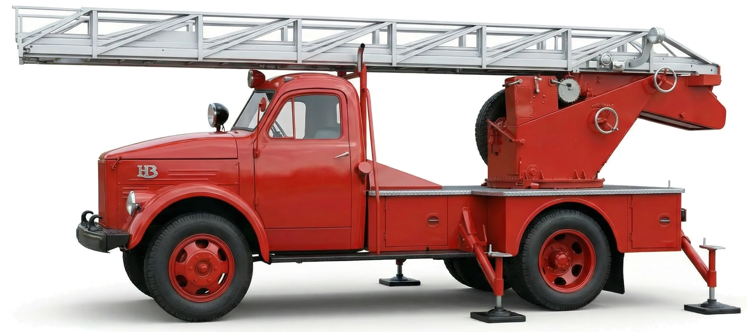Советская пожарная машина АЛГ-17(51)ЛЧ '1963–67, вид сбоку