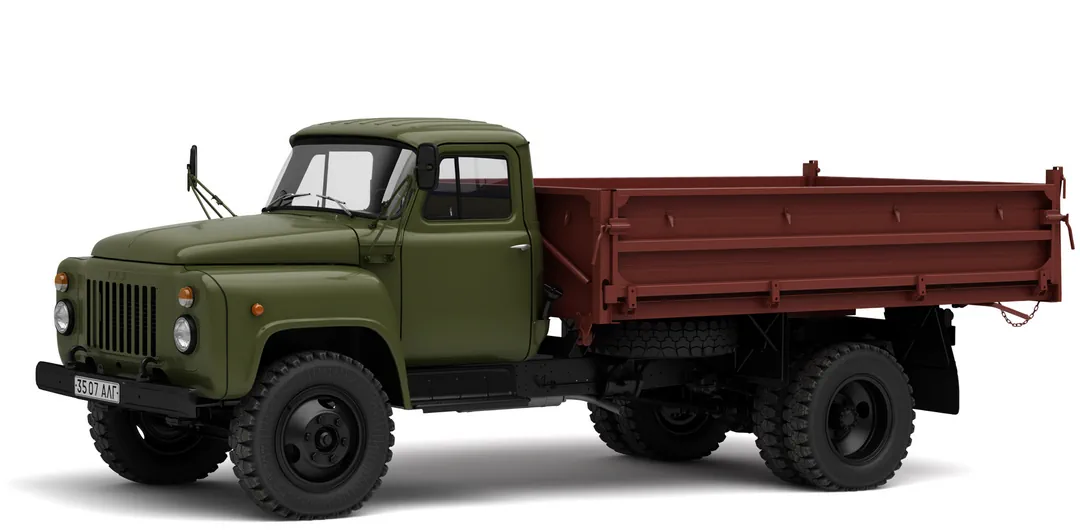 Советский самосвал ГАЗ-САЗ-3507-02 '1988 года