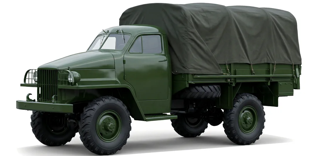 ГАЗ-63 1943 — грузовик — белый фон
