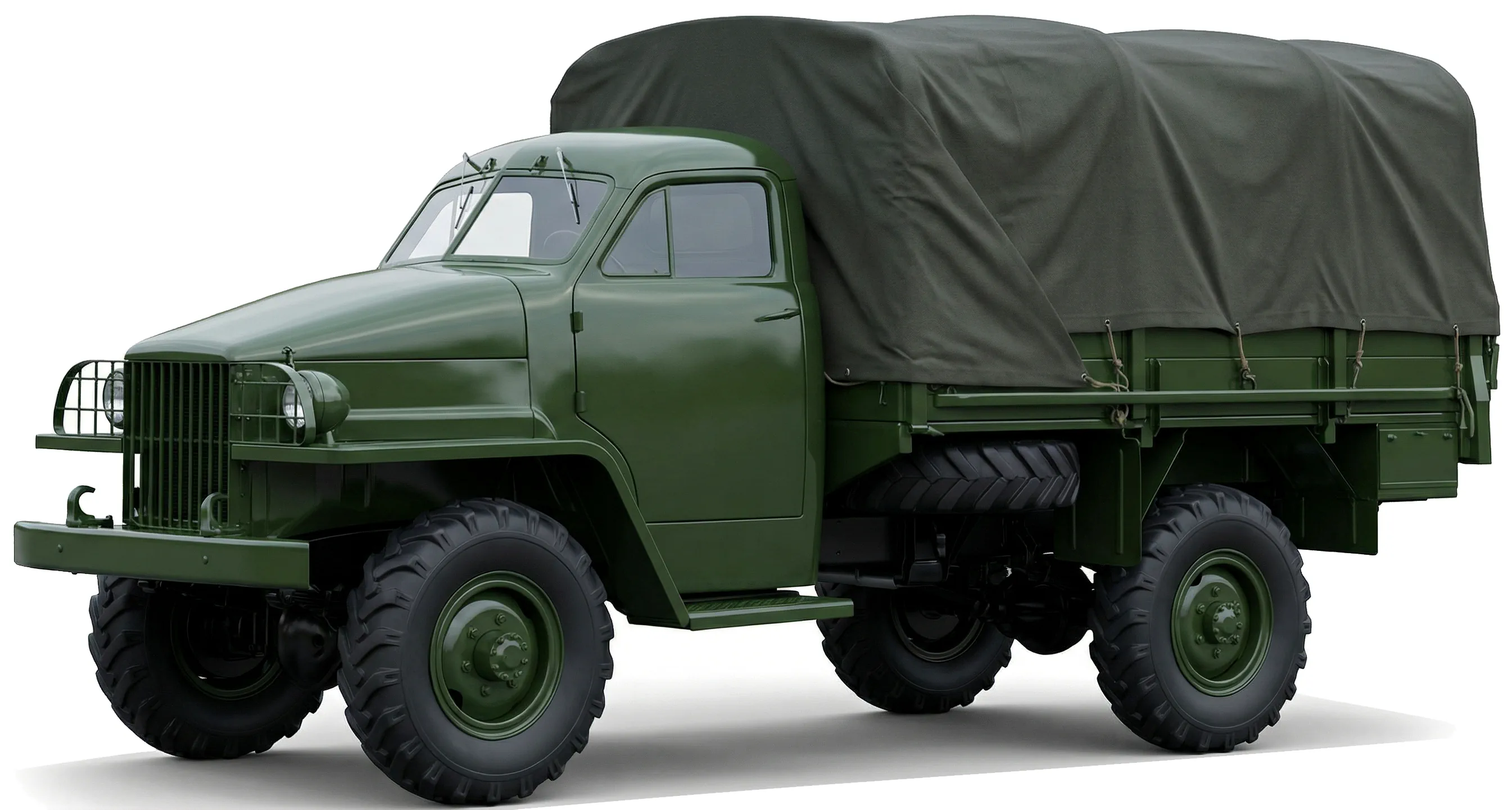 ГАЗ-63 1943 — грузовик — белый фон