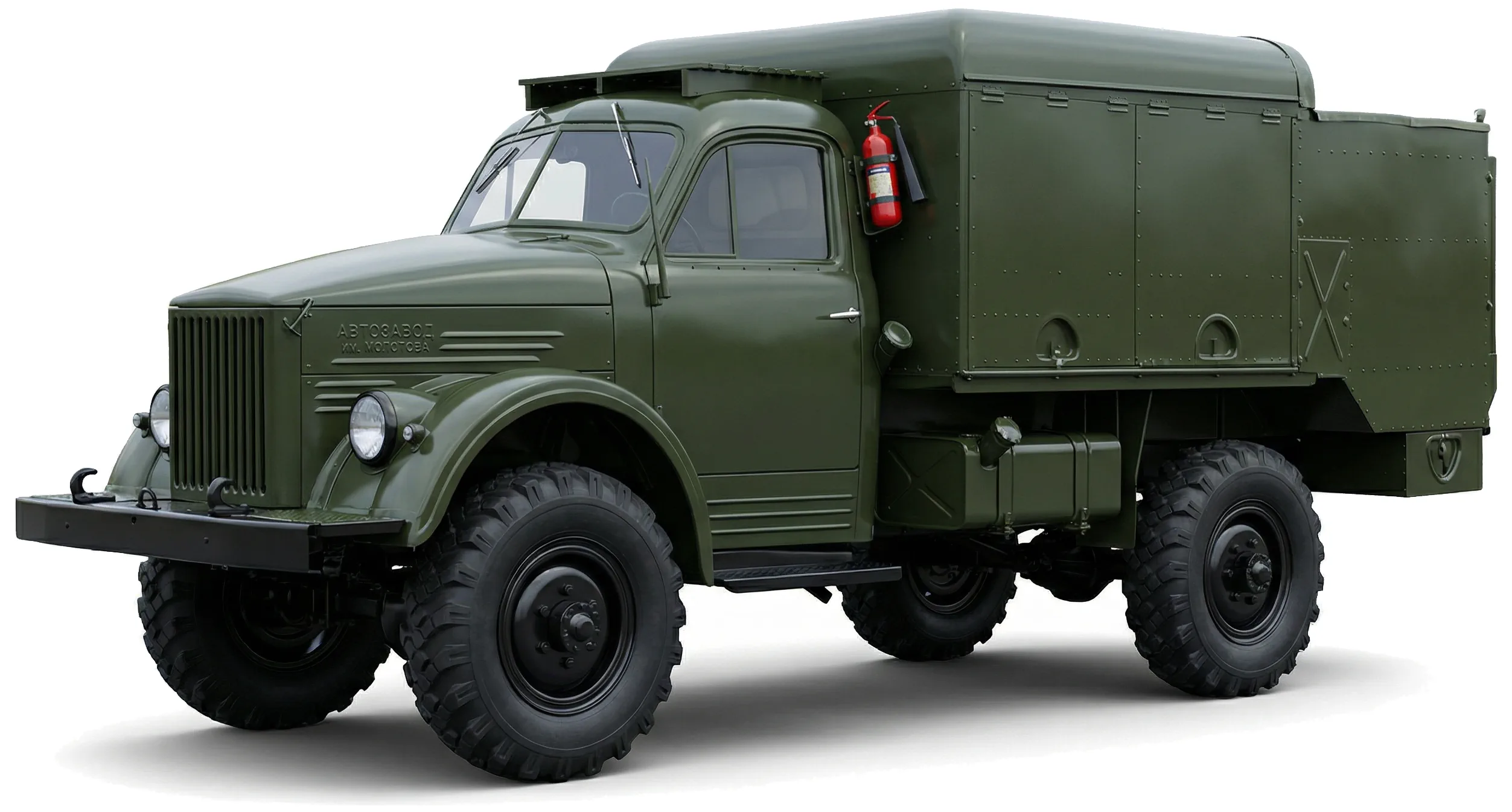 8Г113 на базе ГАЗ-63А — грузовик — белый фон