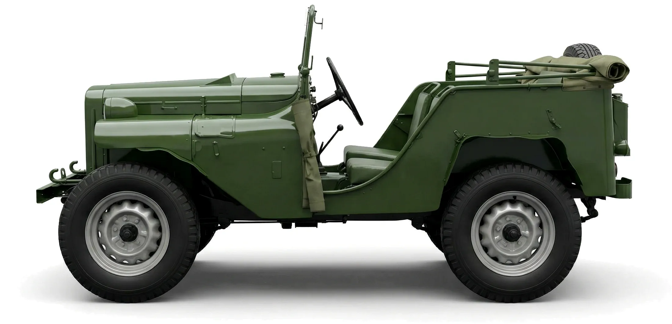 Советский военный автомобиль ГАЗ-64 '1941–43,, вид сбоку
