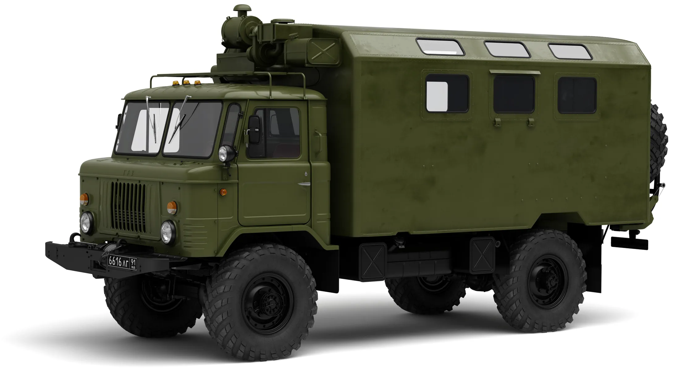 Советский грузовик ГАЗ-66 К-66 '1985