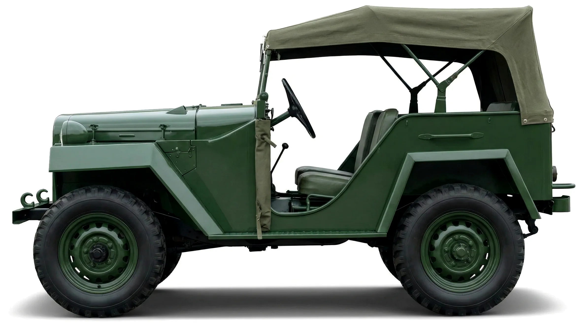 Советский военный внедорожник ГАЗ-67Б '1948–53, вид сбоку