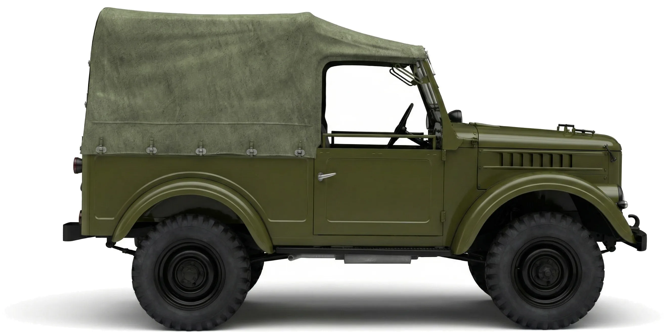 Советский внедорожник ГАЗ-69 '1953–73, вид сбоку