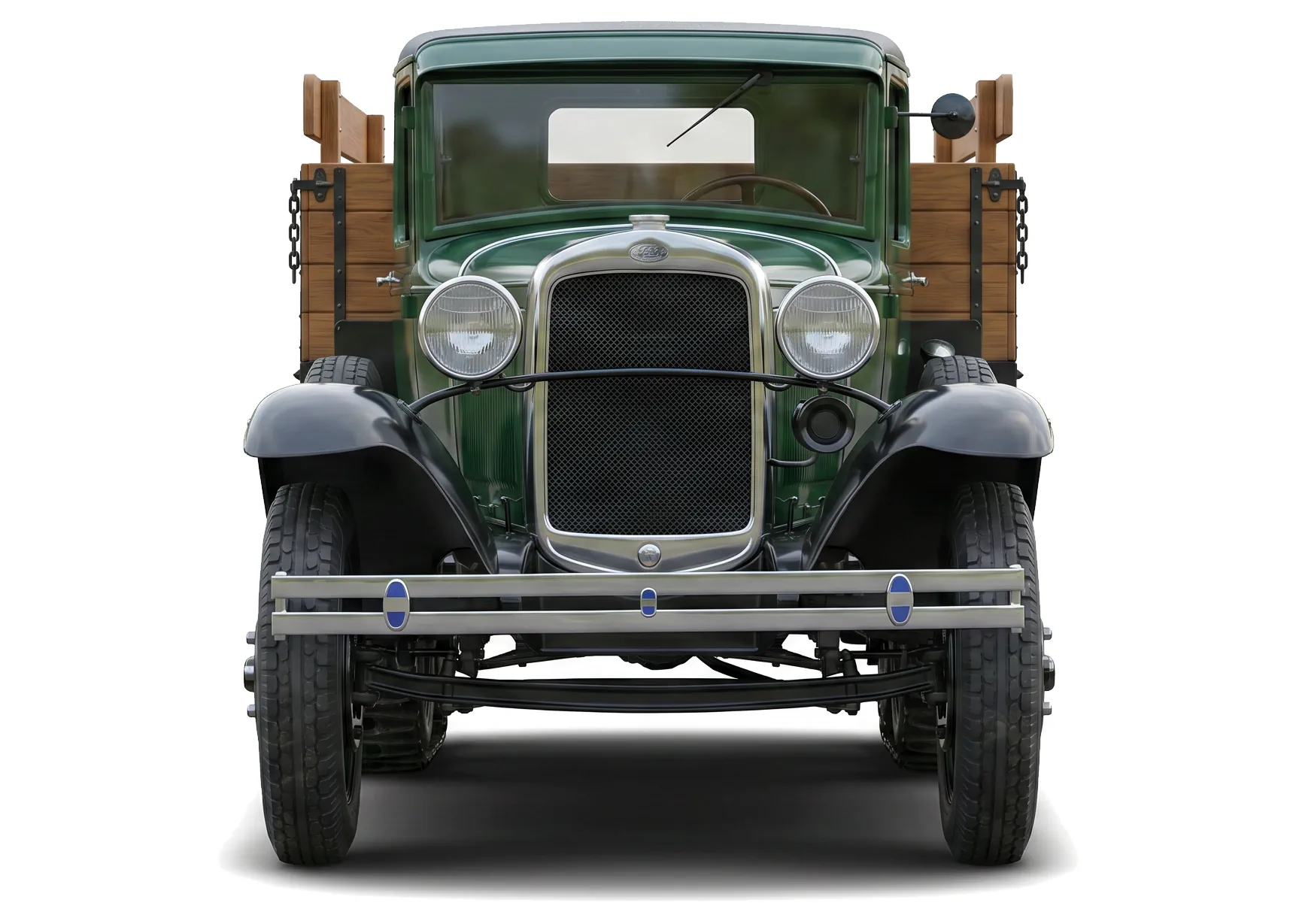 ГАЗ-31 1938 — грузовик — белый фон — вид спереди