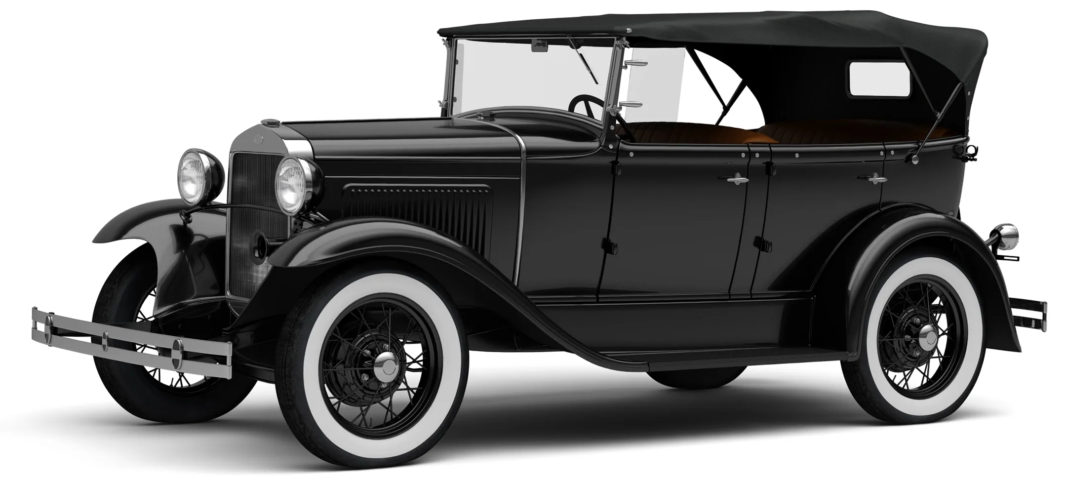 ГАЗ-А 1932 — фаэтон — белый фон