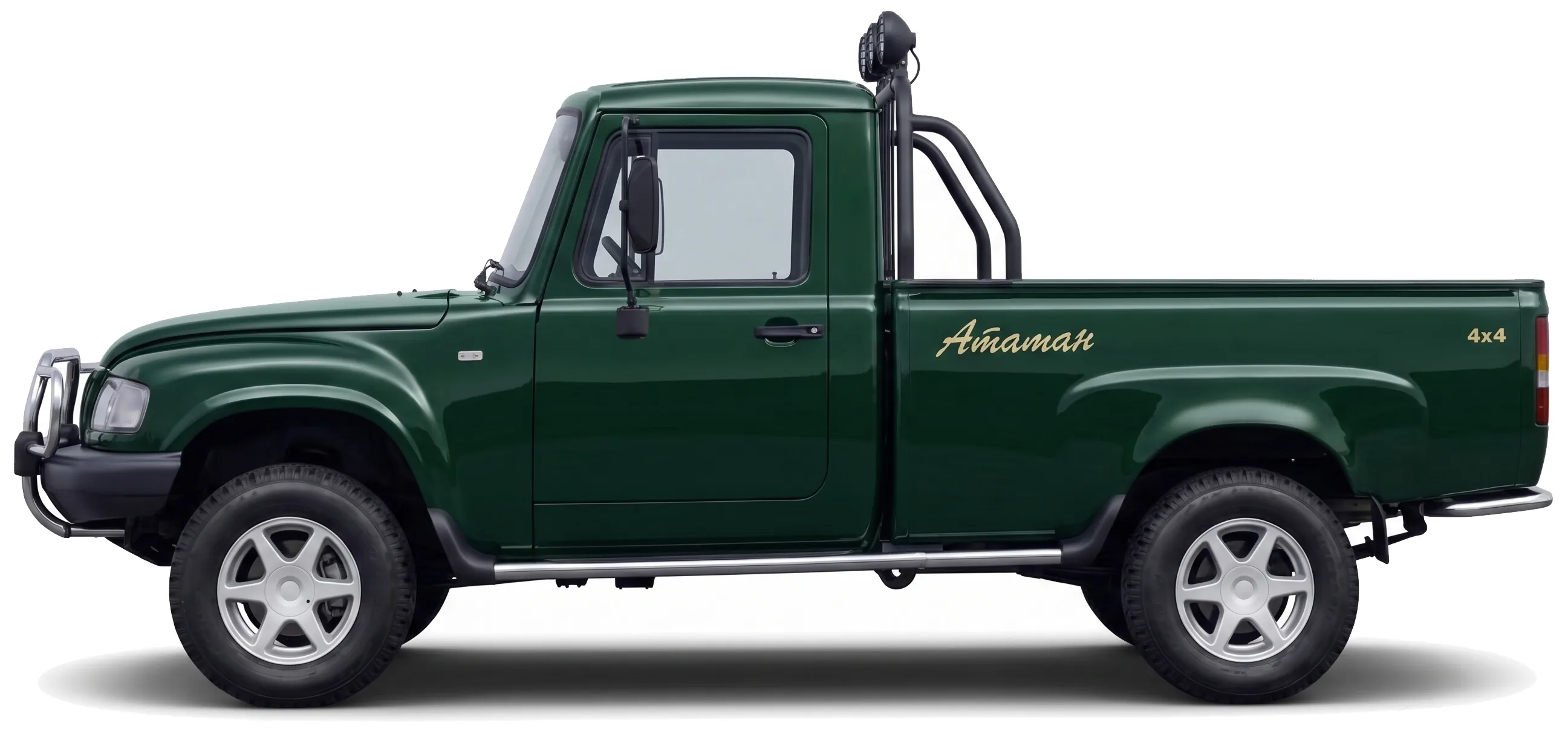 ГАЗ-2308 Атаман 1996 — пикап — белый фон — вид сбоку