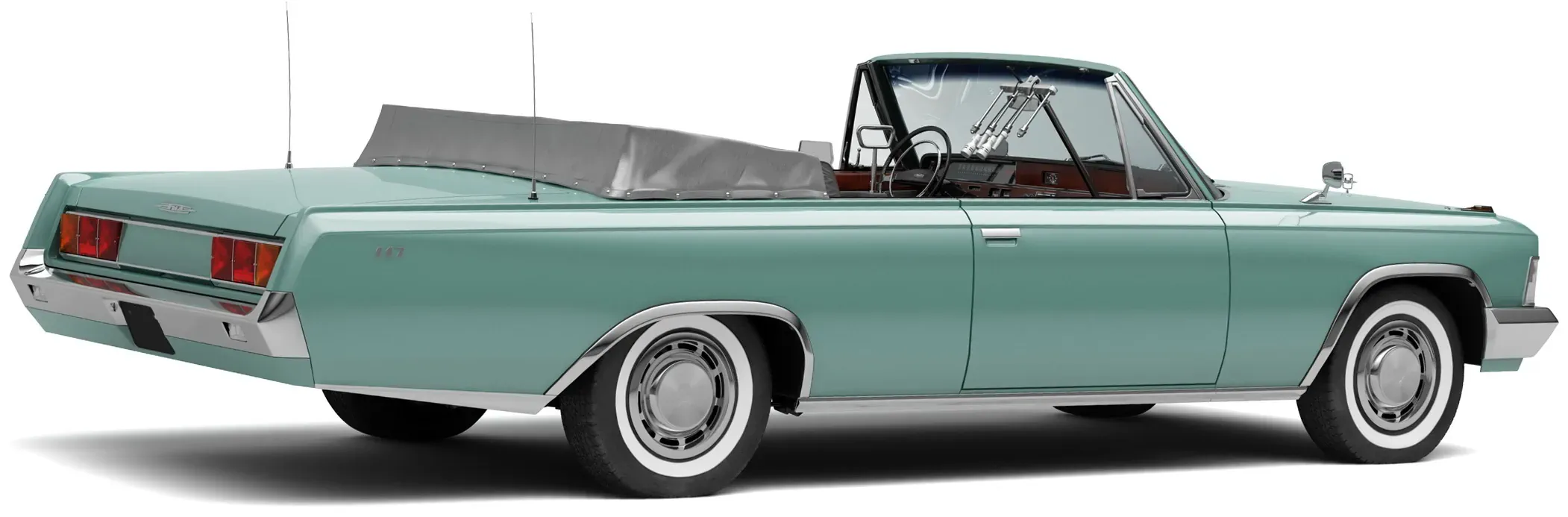 Парадный автомобиль ЗиЛ-117В '1972–76, вид сбоку под углом