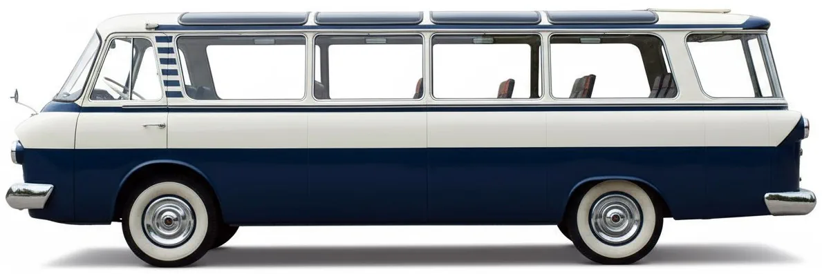 Советский микроавтобус ЗиЛ-118 'Юность' '1962–70, вид сбоку