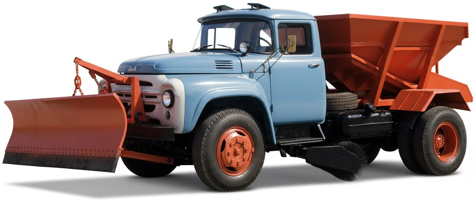 Дорожный пескоразбрасыватель ЗиЛ-130 ПР-130 '1966–86