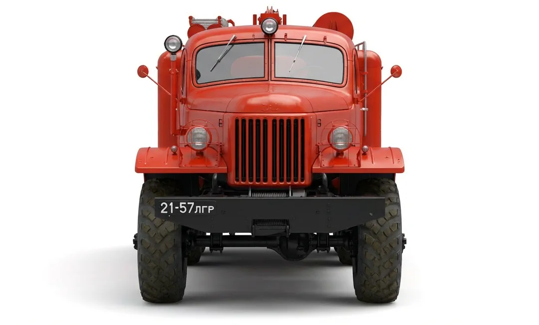 Пожарный грузовик АТ-2(157)-ТА '1961 года ,вид спереди
