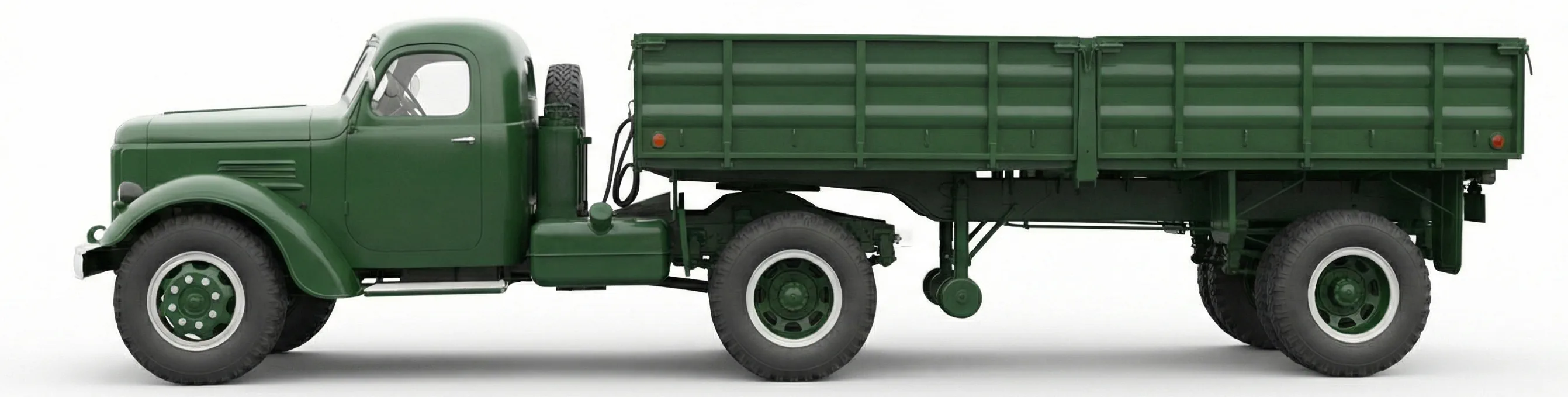 Советский грузовик ЗиЛ-ММЗ-164Н '1958–61 года, с полуприцепом, вид сбоку