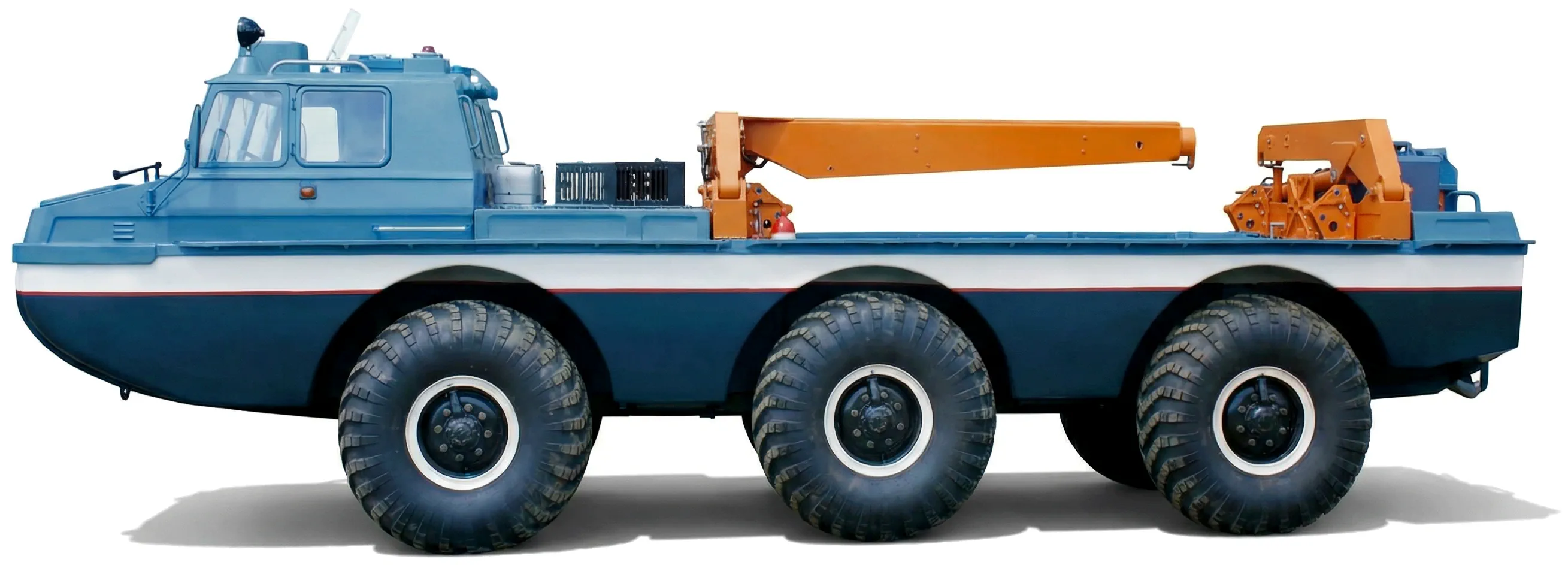 Советский вездеход ЗиЛ-4906 'Синяя Птица' '1975–91, вид сбоку